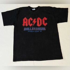 Vintage 90s 1996 Acdc Ballbreaker Concert World Tour T Shirt Xl Ac/dc Rock Band